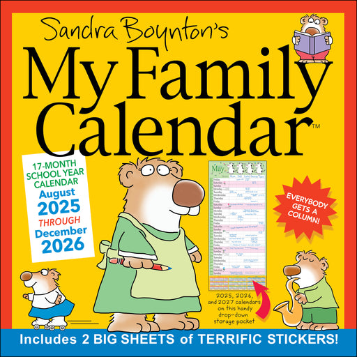 Sandra Boynton's Family 2026 Square Wall Calendar