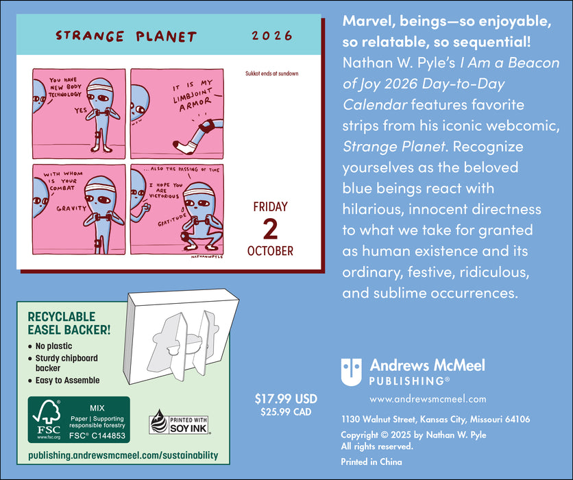 Strange Planet 2026 Page-A-Day Calendar