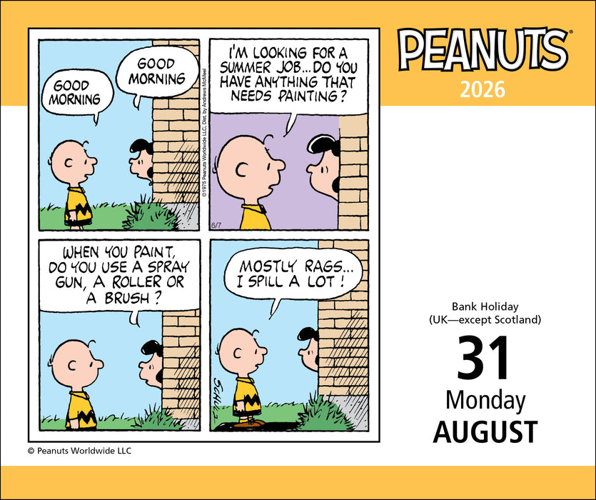 Peanuts 2026 Page-A-Day Calendar