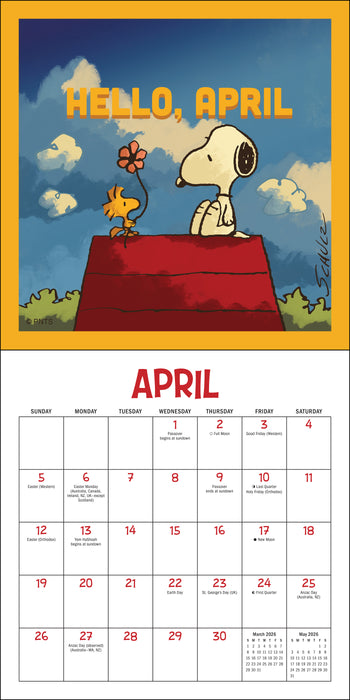 Peanuts Snoopygrams 2026 Mini Wall Calendar