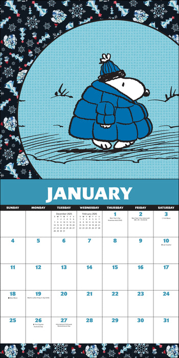 Peanuts Snoopy 2026 Square Wall Calendar