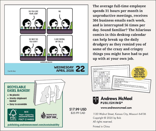 Work Chronicles 2026 Page-A-Day Calendar
