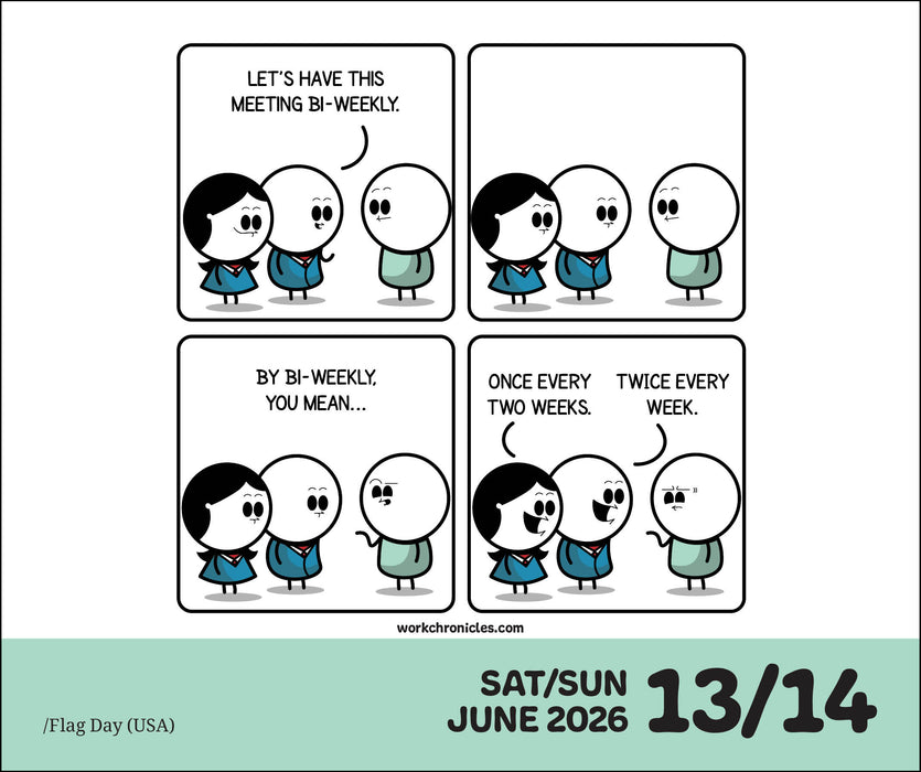 Work Chronicles 2026 Page-A-Day Calendar