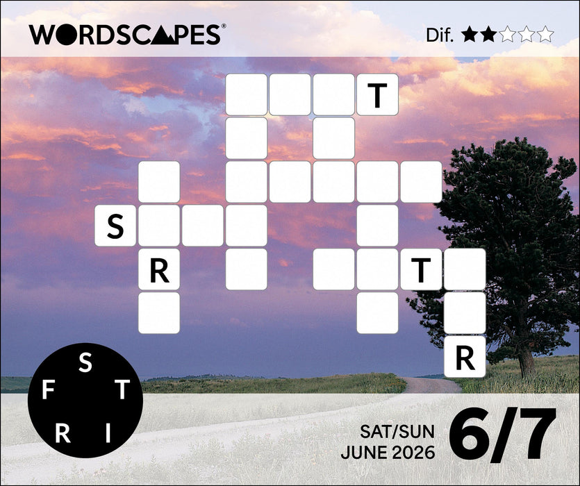 Wordscapes Puzzle Fun 2026 Page-A-Day Calendar
