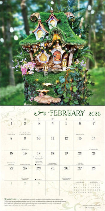 Fairy Houses 2026 Square Wall Calendar (Online Exclusive)