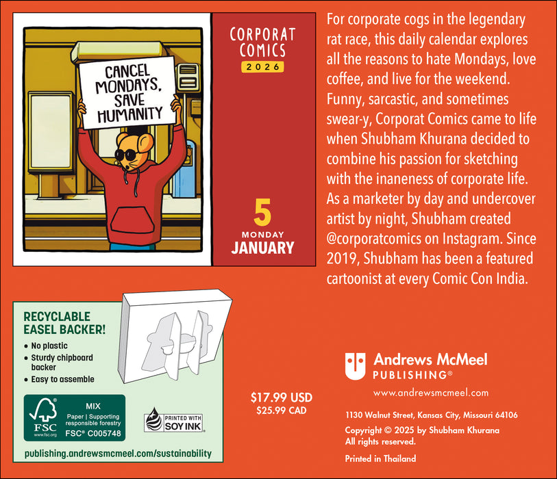 Corporat Comics 2026 Page-A-Day Calendar