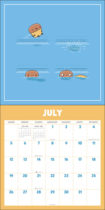 Wawawiwa's Pasta La Vista 2026 Square Wall Calendar