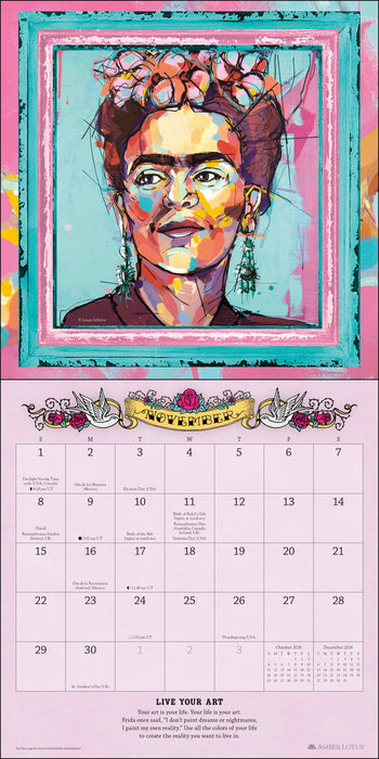 For the Love of Frida 2026 Square Wall Calendar