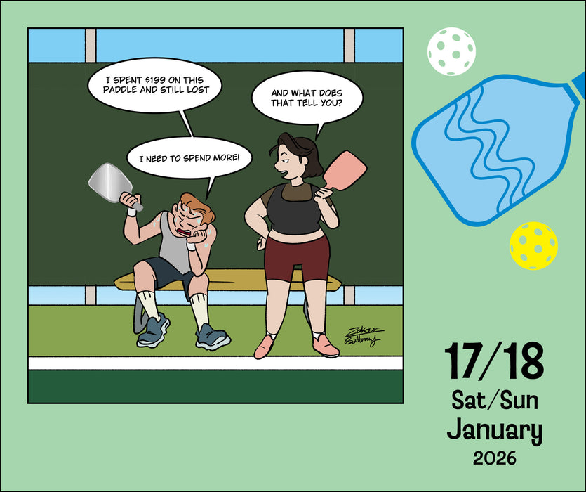 Lighter Side of Pickleball 2026 Page-A-Day Calendar