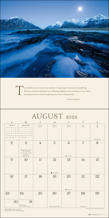 Pema Chodron 2026 Square Wall Calendar