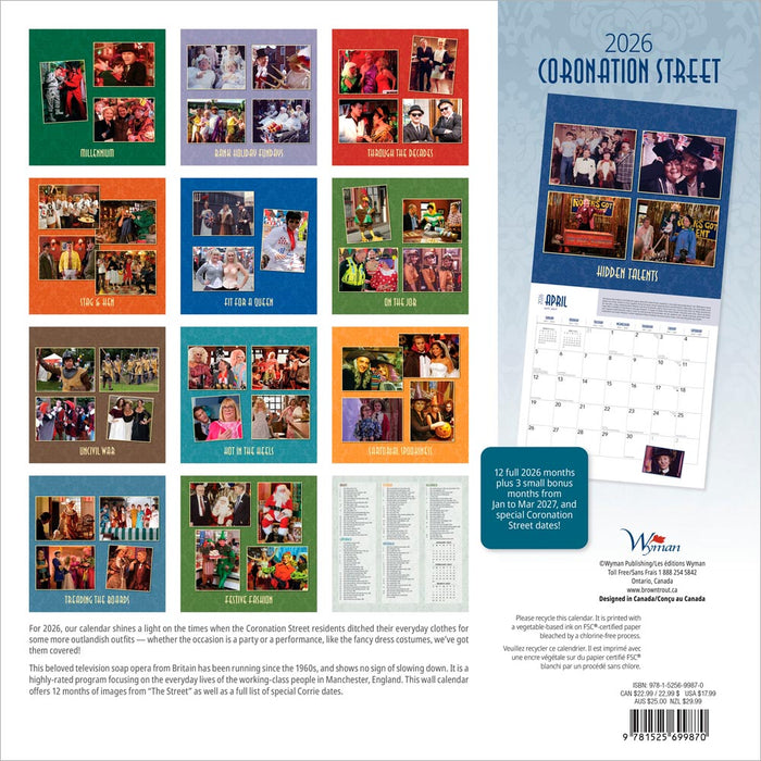 Coronation 2026 Square Wall Calendar