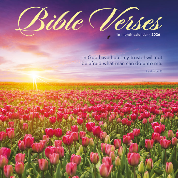 Bible Verses 2026 Square Wall Calendar