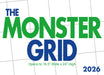 Monster Grid 2026 Large Wall Calendar