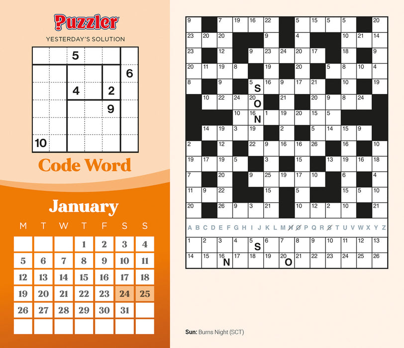 Mind Games Puzzler 2026 Page-A-Day Calendar