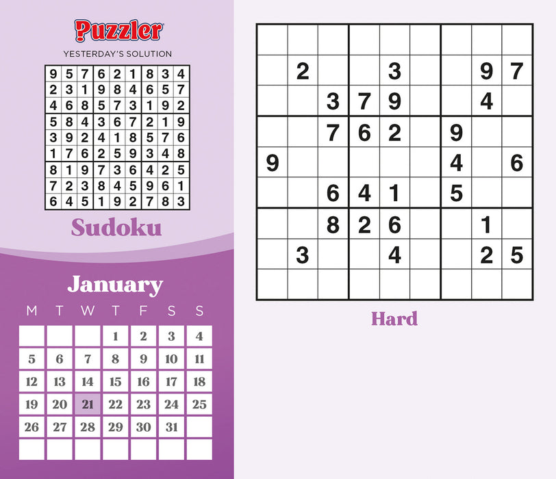 Sudoku Puzzler 2026 Page-A-Day Calendar