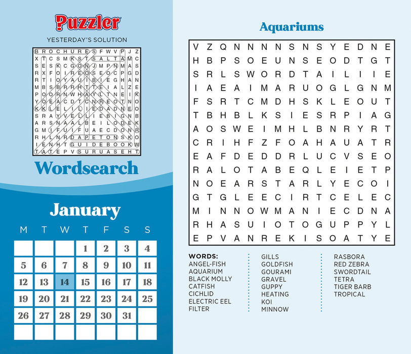 Word Search Puzzler 2026 Page-A-Day Calendar