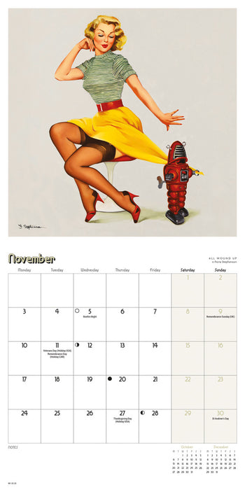 2025 Pin Ups Mini Wall Calendar