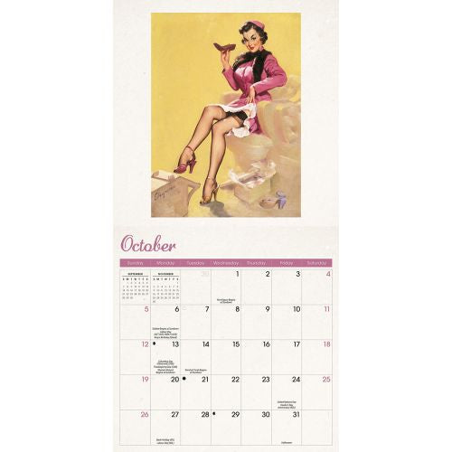 2025 Pin Up Girls Mini Wall Calendar