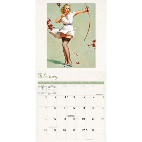 2025 Pin Up Girls Wall Calendar