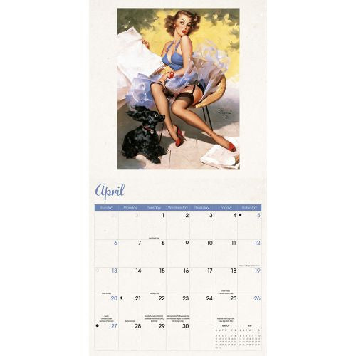 2025 Pin Up Girls Wall Calendar