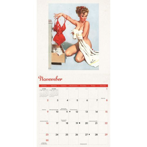 2025 Pin Up Girls Wall Calendar