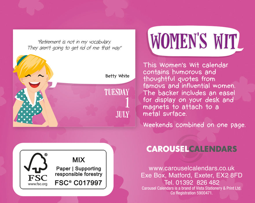 2025 Womens Wit Mini Page-A-Day Calendar