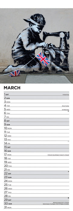 2025 If Graffiti Changed Anything Slimline Wall Calendar