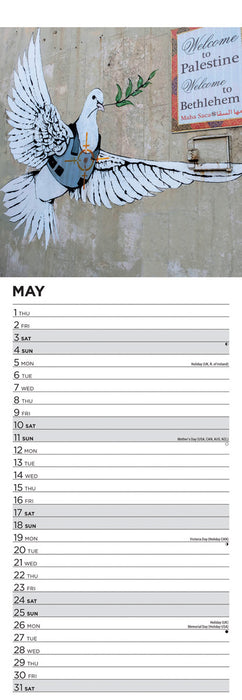 2025 If Graffiti Changed Anything Slimline Wall Calendar