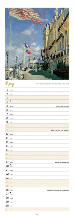 2025 Claude Monet Slimline Wall Calendar