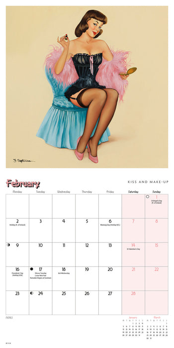 Pin Ups 2026 Mini Wall Calendar