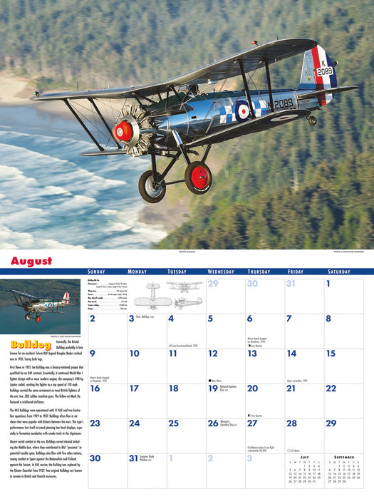 Golden Age of Flight 2026 Large Wall Calendar