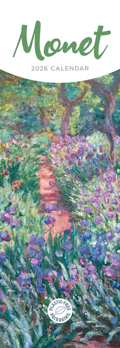 Monet Claude 2026 Slimline Wall Calendar