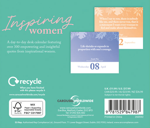 Inspirational Women 2026 Page-A-Day Calendar