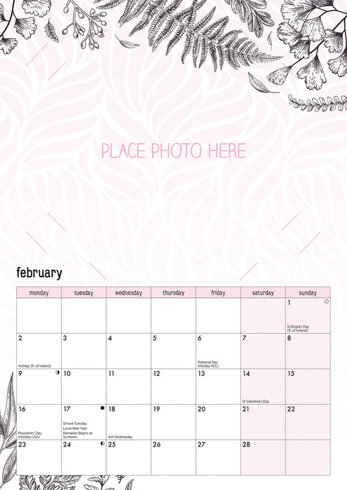 Your Family Photos 2026 A4 Wall Calendar