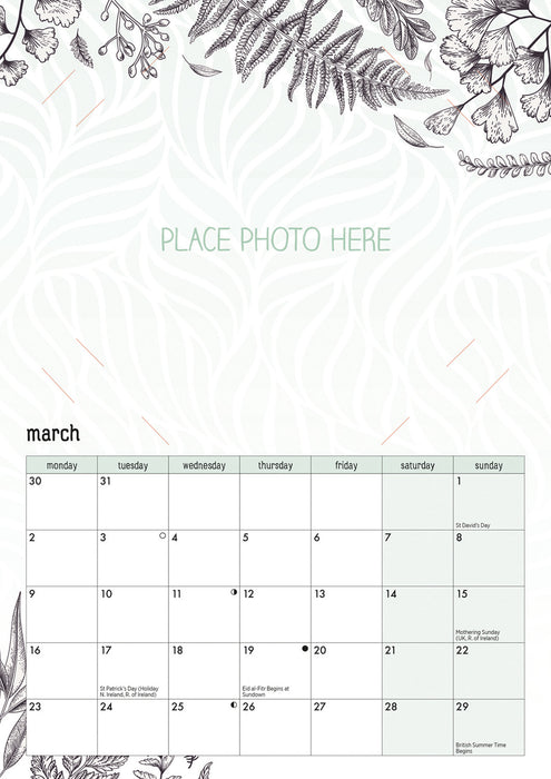 Your Family Photos 2026 A4 Wall Calendar