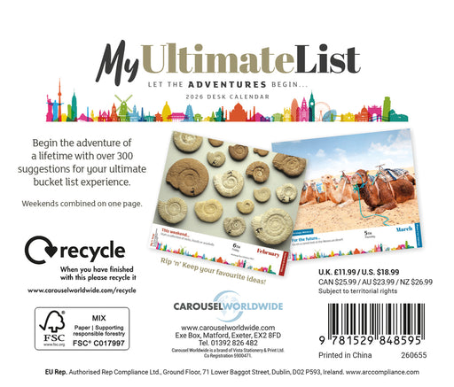 My Ultimate List 2026 Page-A-Day Calendar