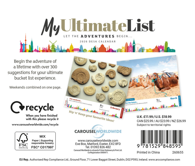 My Ultimate List 2026 Page-A-Day Calendar