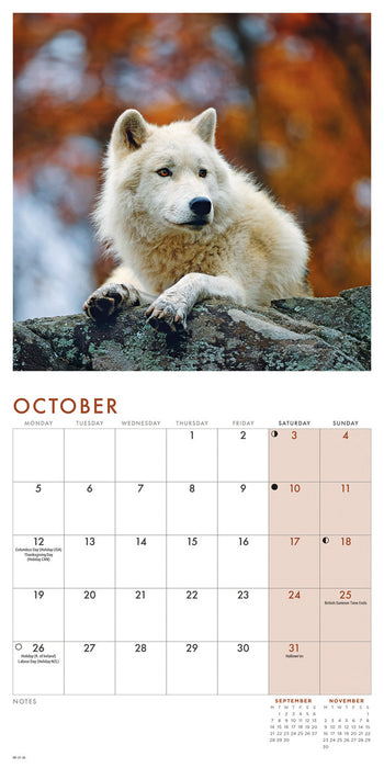 Wolves 2026 Mini Wall Calendar