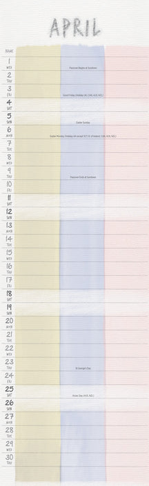 You Me and Us 2026 Slimline Wall Calendar