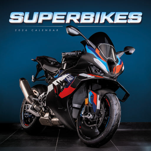 Superbikes  2026 Square Wall Calendar