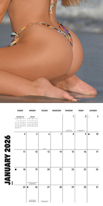 Hot Buns 2026 Square Wall Calendar