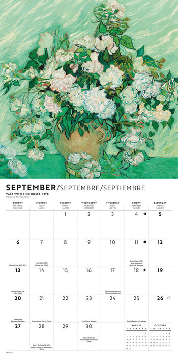 Van Gogh 2026 Mini Wall Calendar