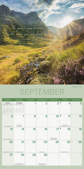 Tranquillity 2026 Square Wall Calendar