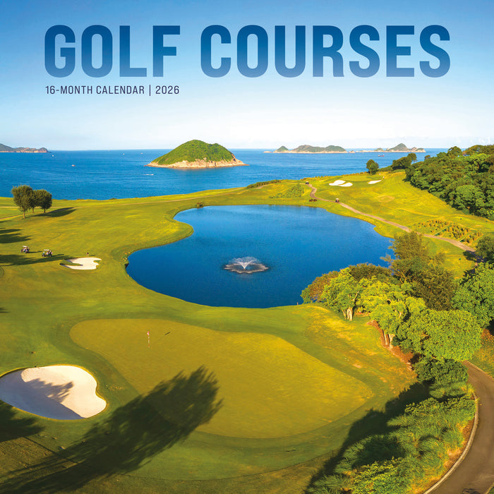 Golf Courses Photo 2026 Square Wall Calendar