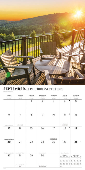 On the Porch 2026 Square Wall Calendar