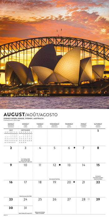 Passport to the World 2026 Mini Wall Calendar