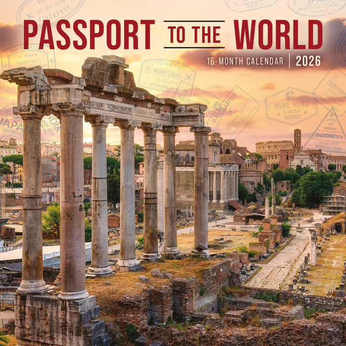 Passport to the World 2026 Mini Wall Calendar