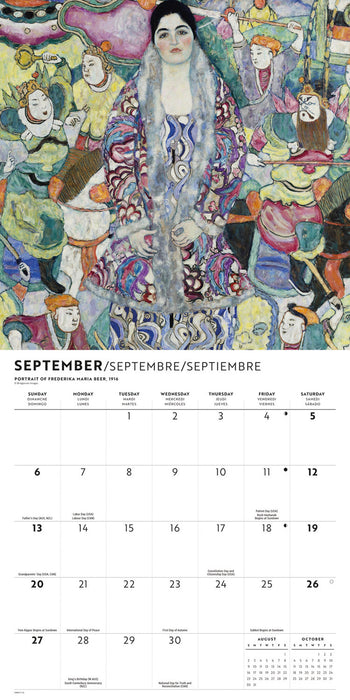 Klimt 2026 Square Wall Calendar
