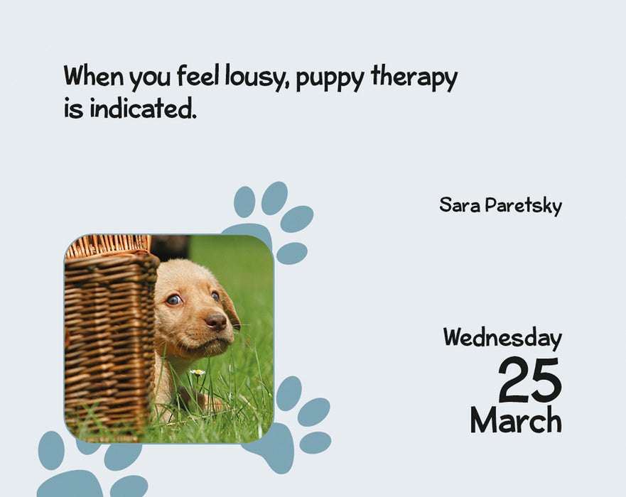 Puppies 2026 Mini Page-A-Day Calendar
