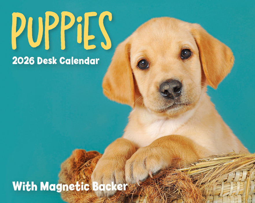 Puppies 2026 Mini Page-A-Day Calendar